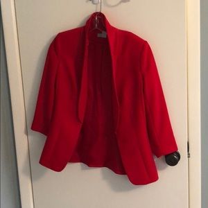 H&M red blazer.